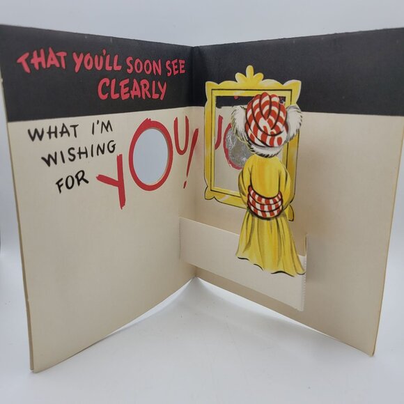 Vintage Funs A Poppin Birthday Card With Pop-Up & Mirror Feature - Picture 2 of 5